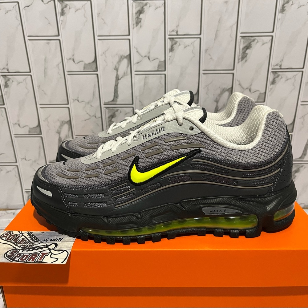 New Nike Air Max TL 2.5 Retro Grey Neon Training Gym Shoes Mens FZ4110-010